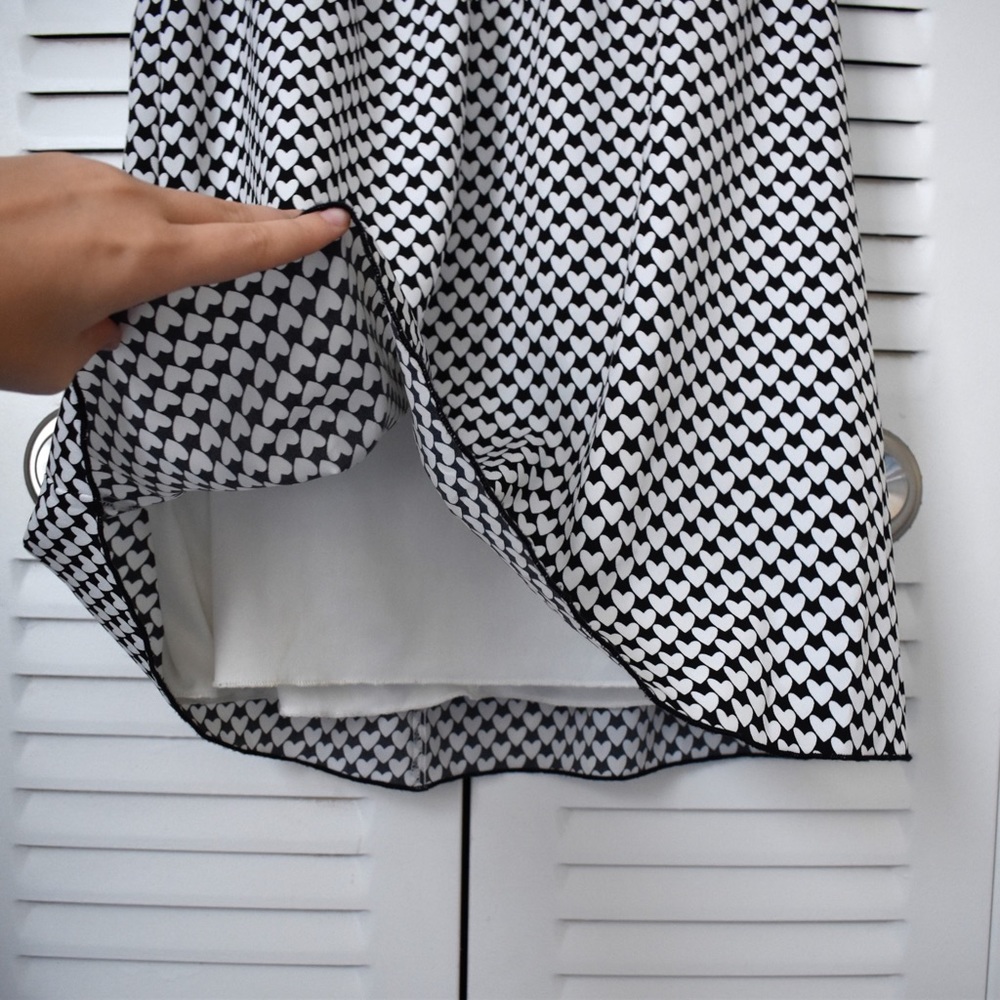 Speechless Heart Pattern Dress | Black & White - Picture 6 of 9
